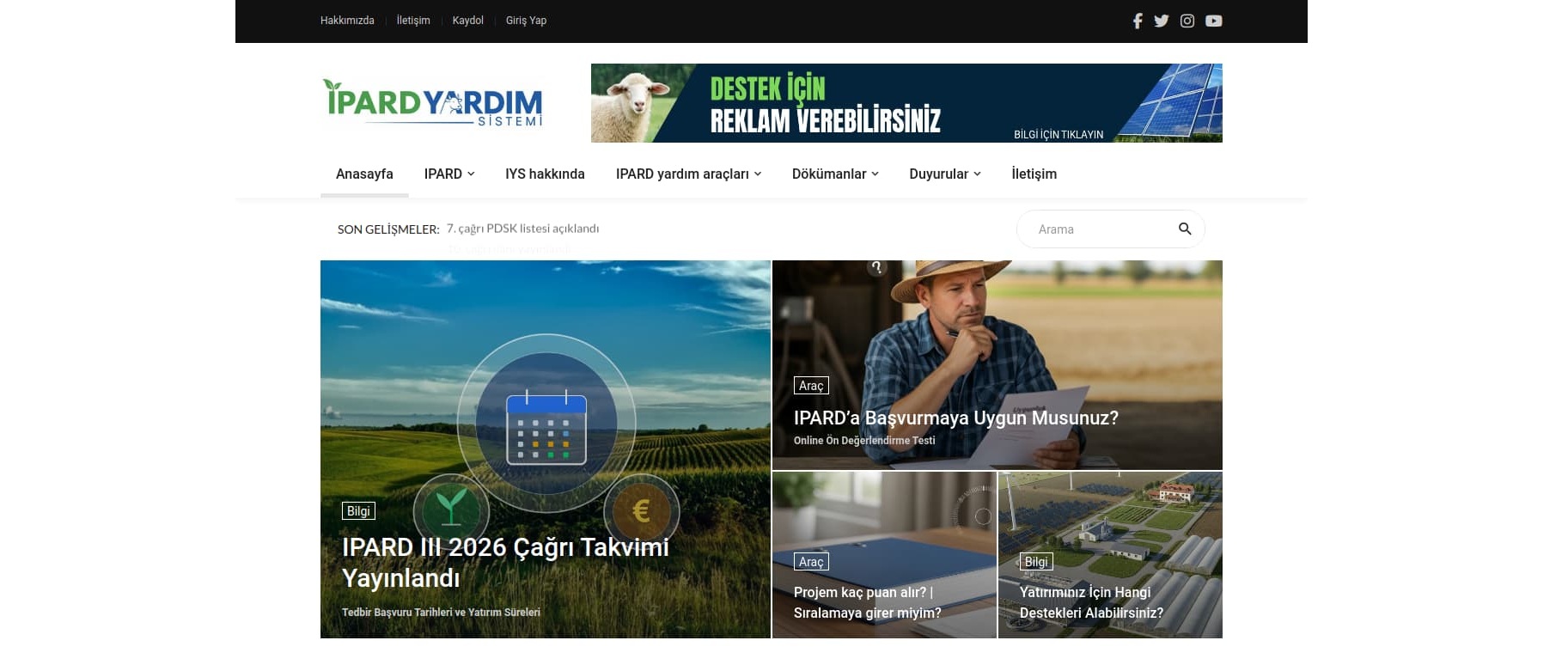 IPARD Yardım Sistemi 2.0 Yayınlandı