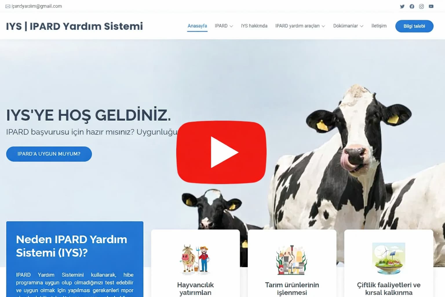 IPARD Yardım Sistemi Youtube Kanalı